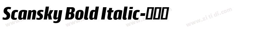 Scansky Bold Italic字体转换